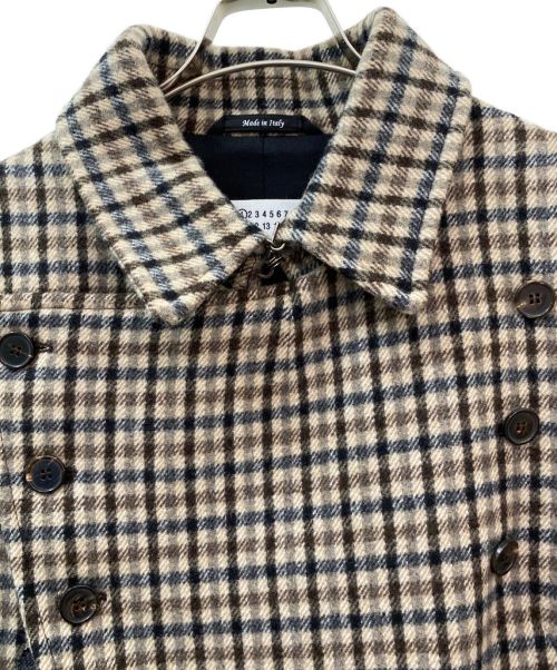 Maison Margiela 1（メゾンマルジェラ 1）Maison Margiela 1 (メゾンマルジェラ 1) ダブルブレストチェックコート サイズ:36の古着・服飾アイテム