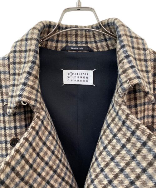Maison Margiela 1（メゾンマルジェラ 1）Maison Margiela 1 (メゾンマルジェラ 1) ダブルブレストチェックコート サイズ:36の古着・服飾アイテム