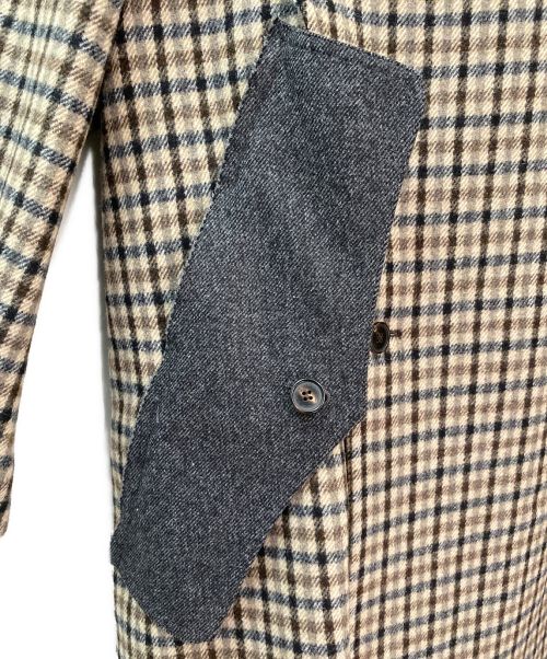 Maison Margiela 1（メゾンマルジェラ 1）Maison Margiela 1 (メゾンマルジェラ 1) ダブルブレストチェックコート サイズ:36の古着・服飾アイテム