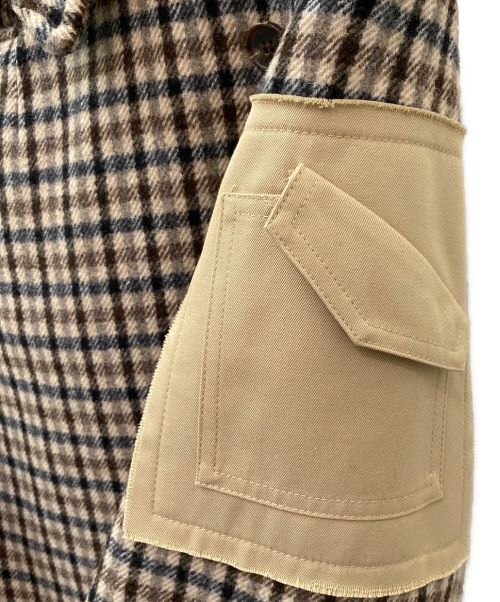 Maison Margiela 1（メゾンマルジェラ 1）Maison Margiela 1 (メゾンマルジェラ 1) ダブルブレストチェックコート サイズ:36の古着・服飾アイテム