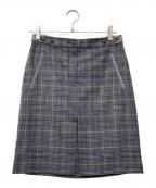 rag&boneラグアンドボーン）の古着「ウールブレンドチェックタイトスカート」｜チャコールグレー