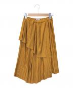 christianwijnantsクリスチャンワイナンツ）の古着「ティアードプリーツスカート」｜エンジ