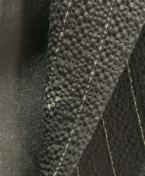 Christian Dior（クリスチャン ディオール）Christian Dior (クリスチャン ディオール) ビーズ刺繍ストライプセットアップ ネイビー サイズ:36の古着・服飾アイテム