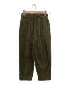 NO CONTROL AIRノーコントロールエアー）の古着「ポリエステルコーデュロイ イージーパンツ」｜グリーン