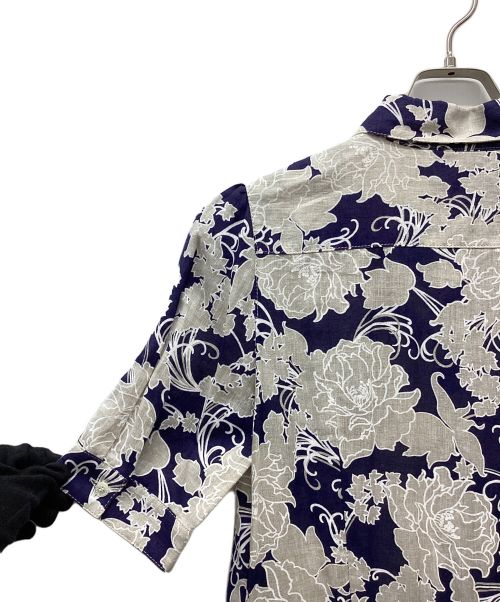 OLD ENGLAND（オールドイングランド）OLD ENGLAND (オールドイングランド) リネンシャツワンピース ネイビー サイズ:36の古着・服飾アイテム