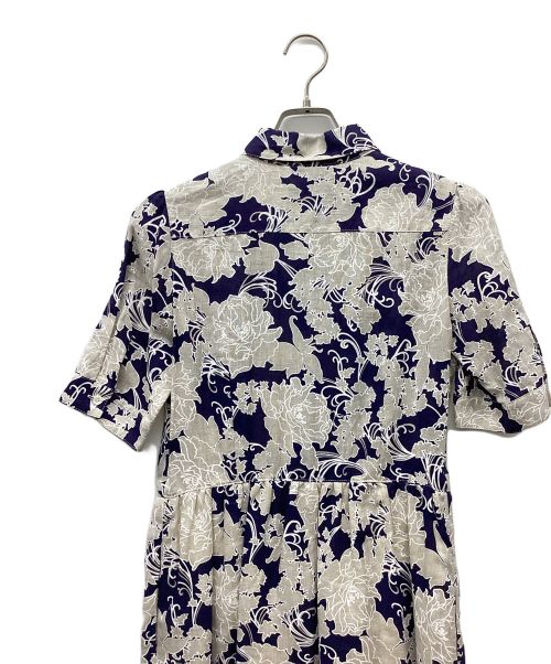 OLD ENGLAND（オールドイングランド）OLD ENGLAND (オールドイングランド) リネンシャツワンピース ネイビー サイズ:36の古着・服飾アイテム