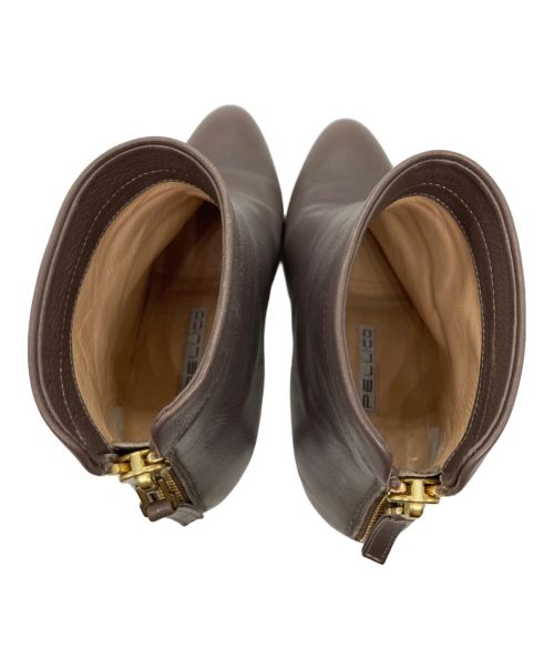 PELLICO（ペリーコ）PELLICO (ペリーコ) バックジップショートブーツ/7049 ベージュ サイズ:35の古着・服飾アイテム