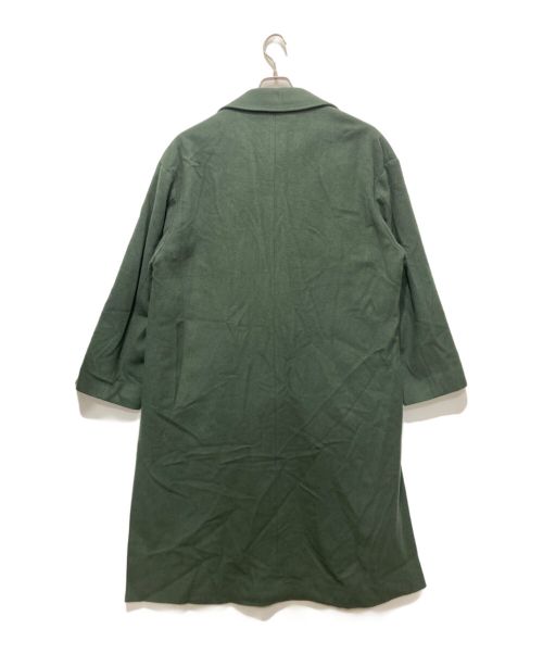 CULLNI（クルニ）CULLNI (クルニ) STUDIOUS (ステュディオス) 別注ライダースタイロッケンコート グリーン サイズ:2の古着・服飾アイテム