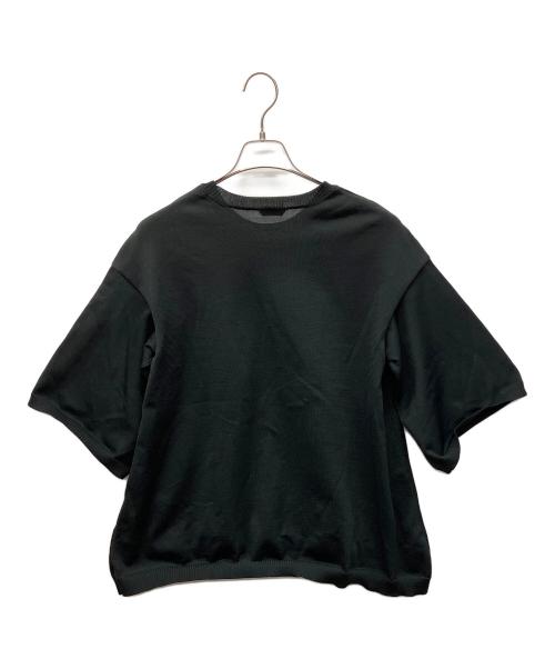 UNDERCOVER（アンダーカバー）UNDERCOVER (アンダーカバー) 7分袖プルオーバーBIGニット ブラック サイズ:1の古着・服飾アイテム