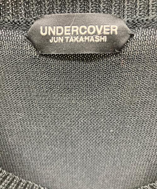 UNDERCOVER（アンダーカバー）UNDERCOVER (アンダーカバー) 7分袖プルオーバーBIGニット ブラック サイズ:1の古着・服飾アイテム