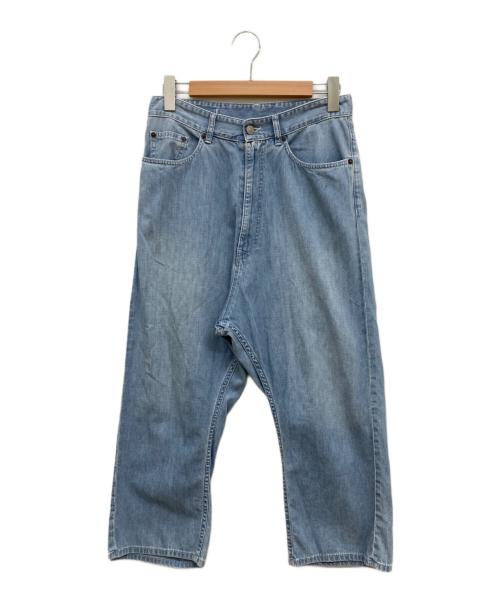 MM6 Maison Margiela（エムエムシックスメゾンマルジェラ）MM6 Maison Margiela (エムエムシックス メゾンマルジェラ) ライトオンスクロップドデニムパンツ /デニムパンツ/S32LA0171 サイズ:40の古着・服飾アイテム
