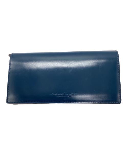 The Warmthcrafts-Manufacture（ウォームスクラフツマニュファクチャー）The Warmthcrafts-Manufacture (ウォームスクラフツマニュファクチャー) コードバンレザーロングウォレット ネイビーの古着・服飾アイテム