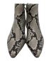 PELLICO (ペリーコ) パイソン柄ポインテッドショートブーツ グレー×ブラック サイズ:36：3000円