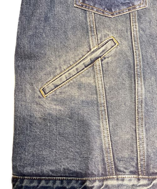 Maison Margiela（メゾンマルジェラ）Maison Margiela (メゾンマルジェラ) 再構築デニムジャケット インディゴ サイズ:54の古着・服飾アイテム