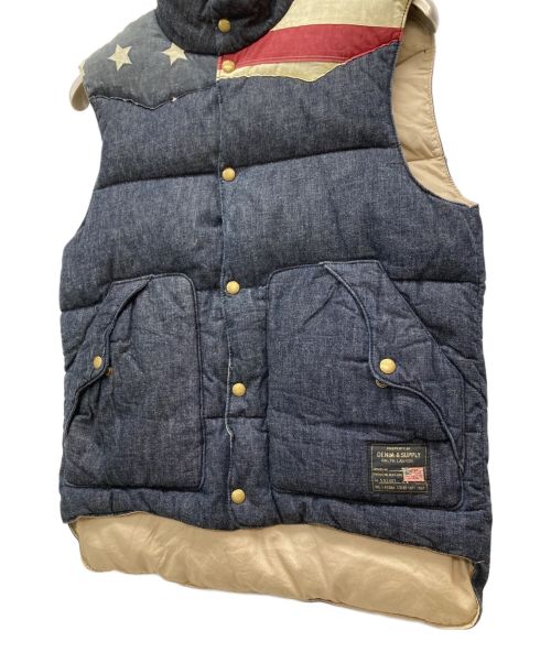 Denim & Supply Ralph Lauren（デニム＆サプライ ラルフローレン）Denim & Supply Ralph Lauren (デニム＆サプライ ラルフローレン) ダウンベスト インディゴ サイズ:SIZE Sの古着・服飾アイテム