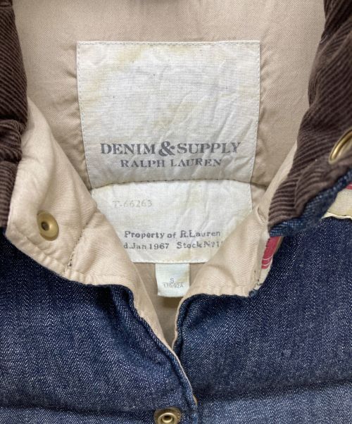 Denim & Supply Ralph Lauren（デニム＆サプライ ラルフローレン）Denim & Supply Ralph Lauren (デニム＆サプライ ラルフローレン) ダウンベスト インディゴ サイズ:SIZE Sの古着・服飾アイテム