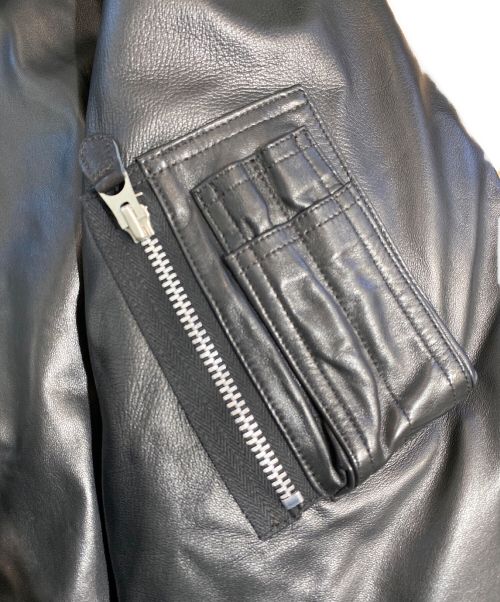 COMOLI（コモリ）COMOLI (コモリ) シープスキンMA-1 ブラック サイズ:3の古着・服飾アイテム