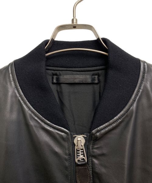 COMOLI（コモリ）COMOLI (コモリ) シープスキンMA-1 ブラック サイズ:3の古着・服飾アイテム