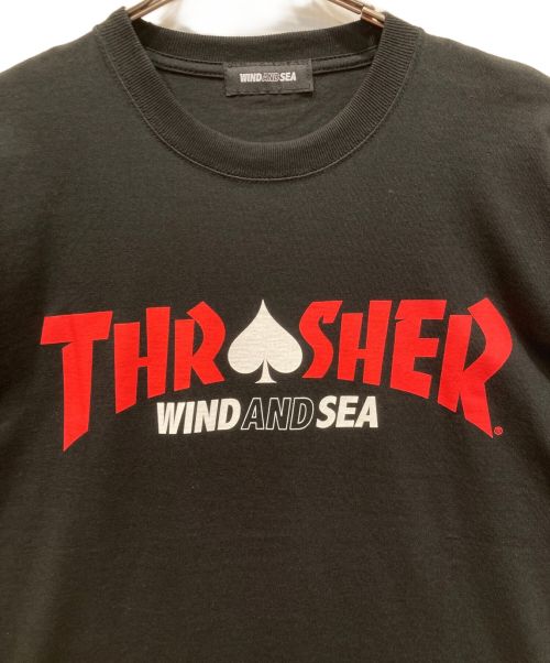 WIND AND SEA（ウィンダンシー）WIND AND SEA (ウィンダンシー) THRASHER (スラッシャー) Tシャツ ブラック サイズ:Mの古着・服飾アイテム