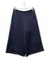 BACCA（バッカ）の古着「ジョーゼットサテン ミディストレートパンツ」｜ネイビー