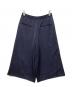 BACCA (バッカ) ジョーゼットサテン ミディストレートパンツ ネイビー サイズ:34：1500円