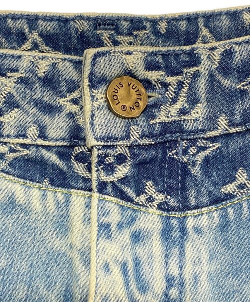 LOUIS VUITTON（ルイ ヴィトン）LOUIS VUITTON (ルイ ヴィトン) NIGO (二ゴー) MONOGRAM PATCHWORK REG DENIM インディゴ サイズ:73.5cm (W29)の古着・服飾アイテム