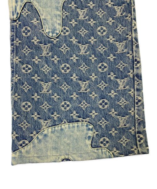 LOUIS VUITTON（ルイ ヴィトン）LOUIS VUITTON (ルイ ヴィトン) NIGO (二ゴー) MONOGRAM PATCHWORK REG DENIM インディゴ サイズ:73.5cm (W29)の古着・服飾アイテム