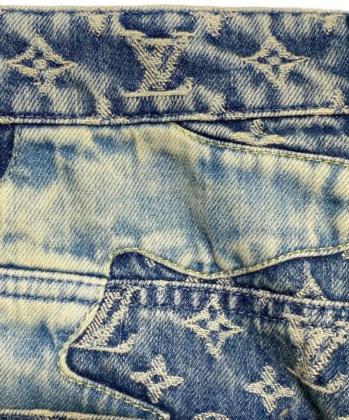 LOUIS VUITTON（ルイ ヴィトン）LOUIS VUITTON (ルイ ヴィトン) NIGO (二ゴー) MONOGRAM PATCHWORK REG DENIM インディゴ サイズ:73.5cm (W29)の古着・服飾アイテム