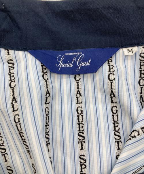 Special Guest K.K（スペシャル ゲスト）Special Guest K.K (スペシャル ゲスト) SG Stripe Fabric Short Sleeve Shirt/半袖シャツ/オープンカラーシャツ ライトブルー サイズ:Mの古着・服飾アイテム