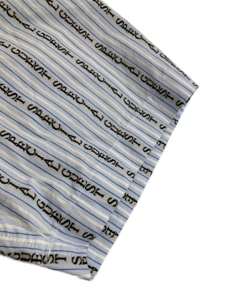 Special Guest K.K（スペシャル ゲスト）Special Guest K.K (スペシャル ゲスト) SG Stripe Fabric Short Sleeve Shirt/半袖シャツ/オープンカラーシャツ ライトブルー サイズ:Mの古着・服飾アイテム