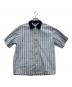 Special Guest K.K（スペシャル ゲスト）の古着「SG Stripe Fabric Short Sleeve Shirt/半袖シャツ/オープンカラーシャツ」｜ライトブルー