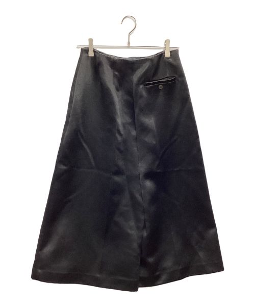 theory（セオリー）theory (セオリー) Bonded Satin Wide Leg Culotte Eb ブラックの古着・服飾アイテム