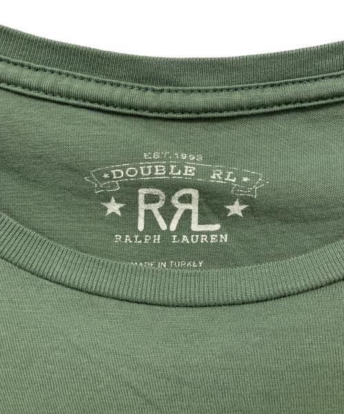 RRL（ダブルアールエル）RRL (ダブルアールエル) ポケットTシャツ グリーン サイズ:Lの古着・服飾アイテム