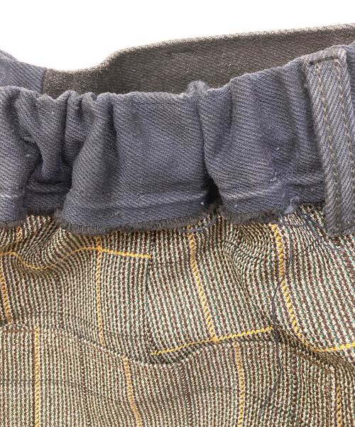 MAISON SPECIAL（メゾンスペシャル）MAISON SPECIAL (メゾンスペシャル) サスティナブルリメイクウエストデニムミックスショーツ カーキ サイズ:48の古着・服飾アイテム