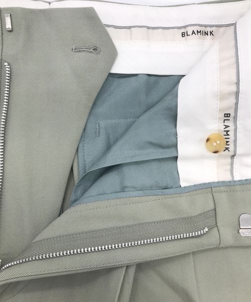 BLAMINK（ブラミンク）BLAMINK (ブラミンク) 2タックパンツ グレー サイズ:38の古着・服飾アイテム