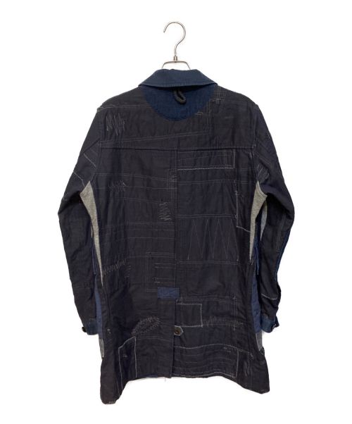 JUNYA WATANABE MAN（ジュンヤワタナベマン）JUNYA WATANABE MAN (ジュンヤワタナベマン) 15SS ジャポニズム期 リバーシブル刺し子パッチワークコート/Archive インディゴ サイズ:Sの古着・服飾アイテム