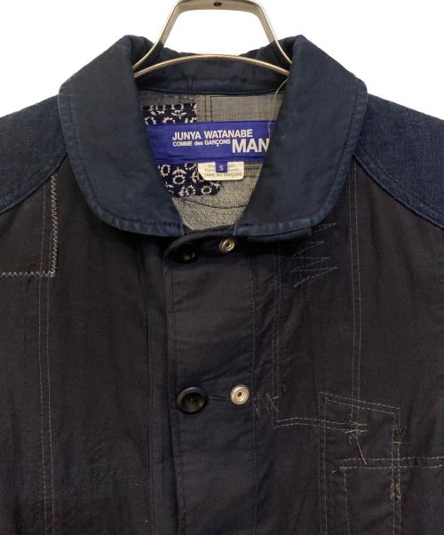 JUNYA WATANABE MAN（ジュンヤワタナベマン）JUNYA WATANABE MAN (ジュンヤワタナベマン) 15SS ジャポニズム期 リバーシブル刺し子パッチワークコート/Archive インディゴ サイズ:Sの古着・服飾アイテム
