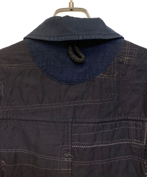 JUNYA WATANABE MAN（ジュンヤワタナベマン）JUNYA WATANABE MAN (ジュンヤワタナベマン) 15SS ジャポニズム期 リバーシブル刺し子パッチワークコート/Archive インディゴ サイズ:Sの古着・服飾アイテム