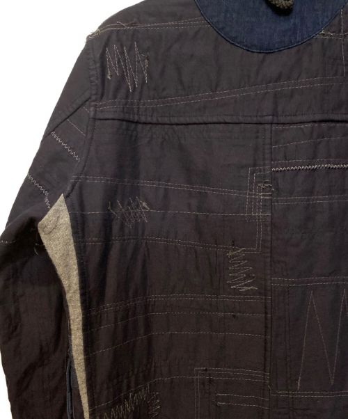 JUNYA WATANABE MAN（ジュンヤワタナベマン）JUNYA WATANABE MAN (ジュンヤワタナベマン) 15SS ジャポニズム期 リバーシブル刺し子パッチワークコート/Archive インディゴ サイズ:Sの古着・服飾アイテム