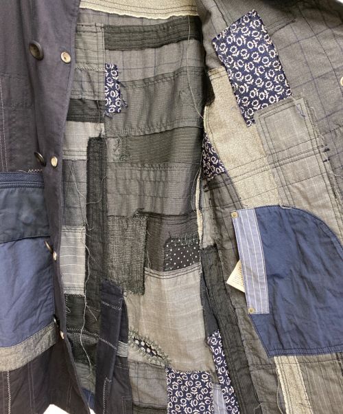JUNYA WATANABE MAN（ジュンヤワタナベマン）JUNYA WATANABE MAN (ジュンヤワタナベマン) 15SS ジャポニズム期 リバーシブル刺し子パッチワークコート/Archive インディゴ サイズ:Sの古着・服飾アイテム