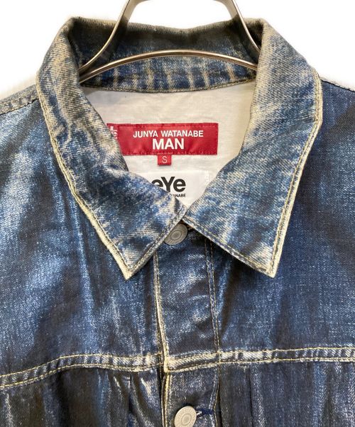 JUNYA WATANABE MAN（ジュンヤワタナベマン）JUNYA WATANABE MAN (ジュンヤワタナベマン) LEVI'S (リーバイス) BerBerJin (ベンベルジン) 転写デニムジャケット インディゴ サイズ:Sの古着・服飾アイテム