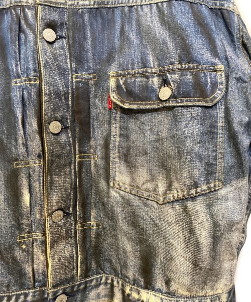 JUNYA WATANABE MAN（ジュンヤワタナベマン）JUNYA WATANABE MAN (ジュンヤワタナベマン) LEVI'S (リーバイス) BerBerJin (ベンベルジン) 転写デニムジャケット インディゴ サイズ:Sの古着・服飾アイテム
