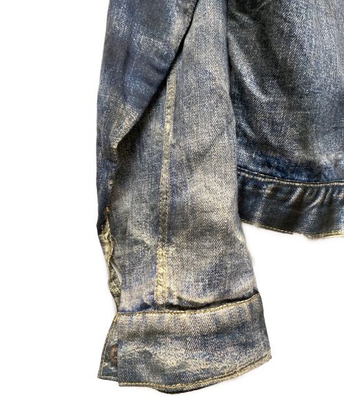 JUNYA WATANABE MAN（ジュンヤワタナベマン）JUNYA WATANABE MAN (ジュンヤワタナベマン) LEVI'S (リーバイス) BerBerJin (ベンベルジン) 転写デニムジャケット インディゴ サイズ:Sの古着・服飾アイテム