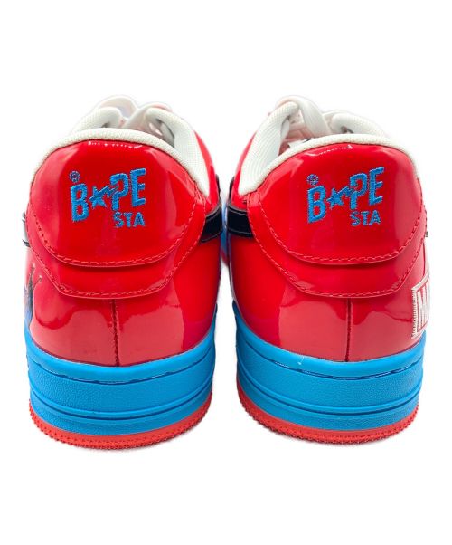 BAPESTA（ベイプスタ）BAPESTA (ベイプスタ) MARVEL (マーベル) SPIDER-MAN BAPE STA レッド×ブルー サイズ:26.5cm (US8.5)の古着・服飾アイテム