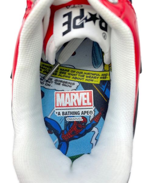 BAPESTA（ベイプスタ）BAPESTA (ベイプスタ) MARVEL (マーベル) SPIDER-MAN BAPE STA レッド×ブルー サイズ:26.5cm (US8.5)の古着・服飾アイテム