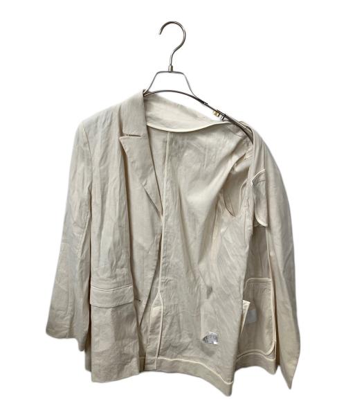 NOLLEY'S sophi（ノーリーズソフィー）NOLLEY'S sophi (ノーリーズソフィー) リネン混ジャケット アイボリー サイズ:36の古着・服飾アイテム