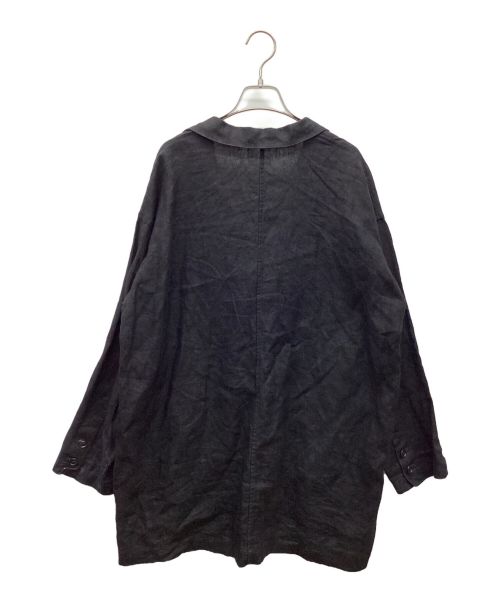 かぐれ（カグレ）かぐれ (カグレ) リネンテーラードジャケット ブラック サイズ:Freeの古着・服飾アイテム