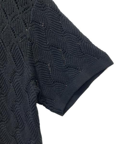 MAISON SPECIAL（メゾンスペシャル）MAISON SPECIAL (メゾンスペシャル) ポロシャツニット ブラック サイズ:SIZE 1の古着・服飾アイテム