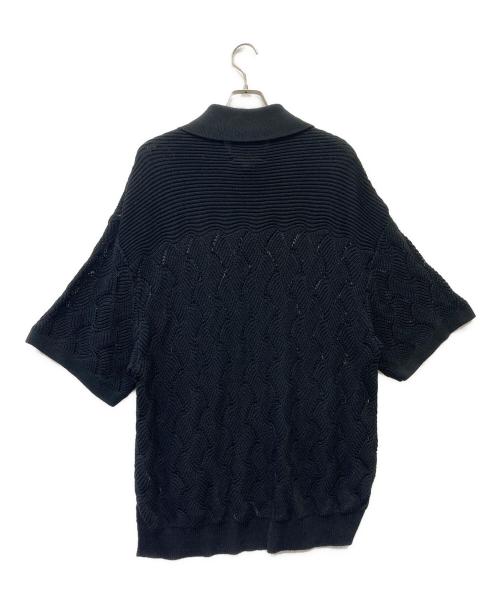 MAISON SPECIAL（メゾンスペシャル）MAISON SPECIAL (メゾンスペシャル) ポロシャツニット ブラック サイズ:SIZE 1の古着・服飾アイテム