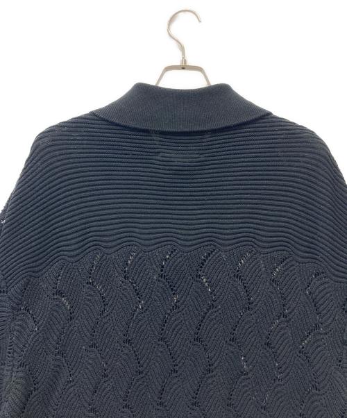 MAISON SPECIAL（メゾンスペシャル）MAISON SPECIAL (メゾンスペシャル) ポロシャツニット ブラック サイズ:SIZE 1の古着・服飾アイテム